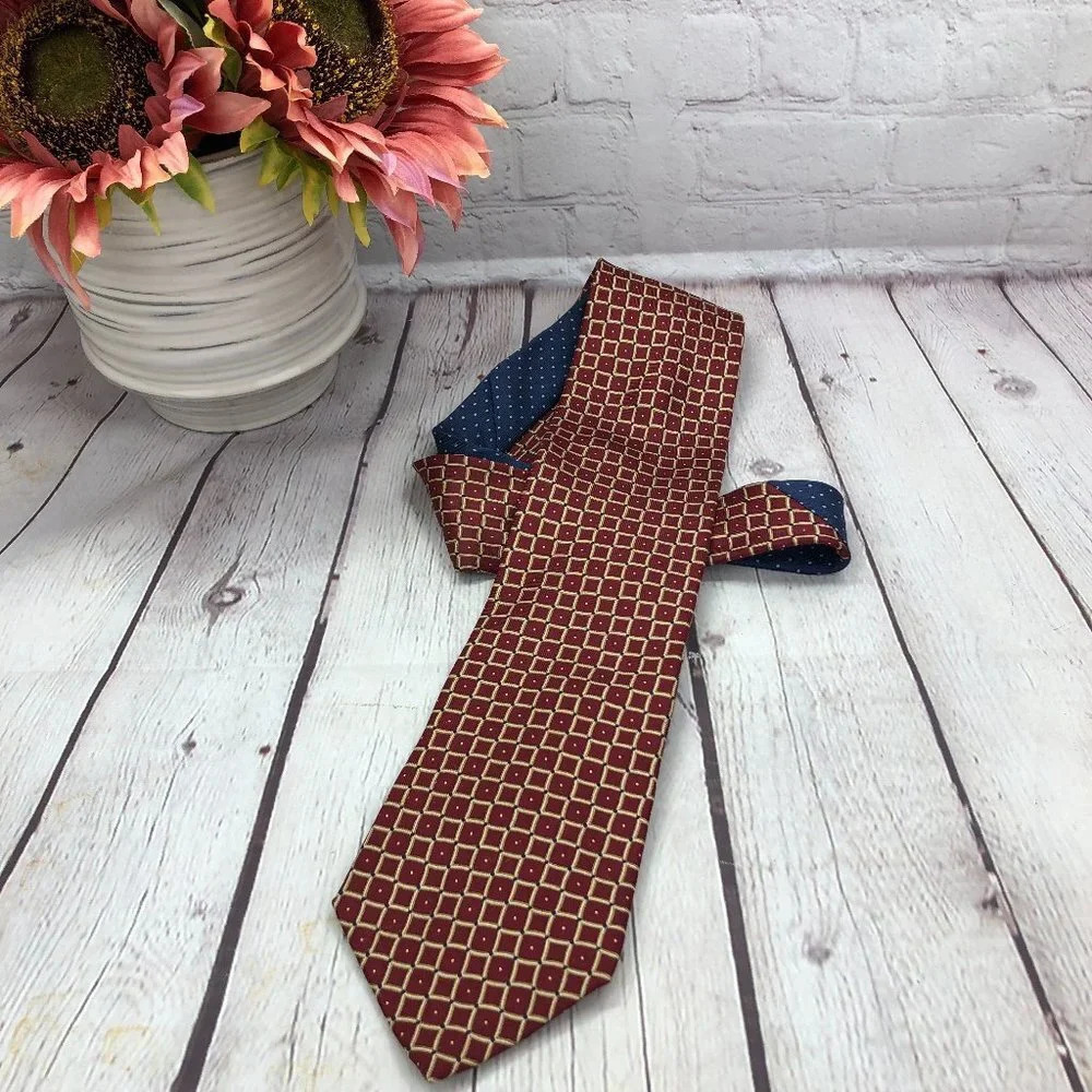 Tommy Hilfiger silk tie preppy business office attire